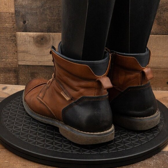 PIKOLINOS MENS ANKLE BOOTS CAP TOE DERBY BROWN LEATHER CASUAL LACE UP SIZE 10 - Picture 6 of 9